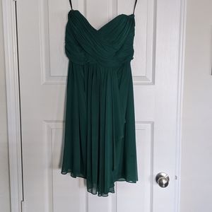 After Six Hunter Green Bridesmaid Dress